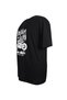 Motorcycle Printed Men's Large Size Slim Fit Crew Neck Black T-Shirt - 2