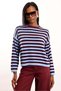 Burgundy Striped Knitwear 261165 - 4