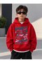 Sweatshirt (Hooded) Boys' 3 Thread Raster Printed Winter Hoodie