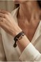 Handmade Real Leather and Brass Fish Detail Two-Wrap Special Design Bracelet - 2