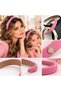 Luxurious Pink Fabric Stone Clover Fancy Sponge Crown Children's Crown - 2