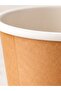 100 Pcs 14 oz Double Wall Kraft Coffee Cup Without Lid Double Wall Hot Drink Paper Cup - 7