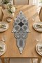 Lace-Look Decorative Runner Cover – for Everyday and Special Occasion Use on Dining Table, Nightstand, Coffee Table, and Display Cabinet Ornament - 2