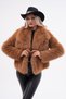 Wide Collar Feathered Jacket - 8