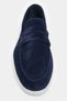 Aspire Navy Blue Genuine Suede Flat Sole Women's Ballerinas - 5