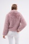 Wide Collar Feathered Jacket - 4
