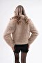 Wide Collar Feathered Jacket - 4