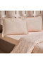 Nuvola Satin Double Duvet Cover Set Cream Color - 2