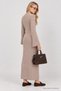 Textured Long Knitwear Dress 3311 Lki̇0078 Beige - 2