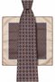 Coffee Pastel Imported Fabric Italian Patterned Premium Tie – Minimal Pattern