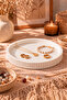 Decorative Concrete Serrated Model, White Presentation Tray, Presentation Holder, Multi-Purpose Jewelry Plate, Organizer, Decorative Tray - 3