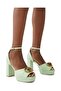 Chelsea Platform Heels - Light/Pastel Green - 2