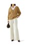 Women's Casual Oversize Cardigan - Brown - 2