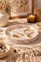 Decorative Concrete Serrated Model, Marble Pattern Presentation Tray, Presentation Holder, Multi-Purpose Jewelry Plate, Organizer, Decorative Tray - 6
