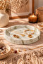 Decorative Concrete Serrated Model, Marble Pattern Presentation Tray, Presentation Holder, Multi-Purpose Jewelry Plate, Organizer, Decorative Tray - 6