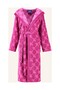Women's Bathrobe, Soft Velour Fabric and Special Cornflower Pattern