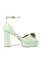 Chelsea Platform Heels - Light/Pastel Green