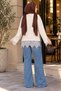 Women's Lace Detailed Crew Neck Knitwear Sweater Sb0069 - 3