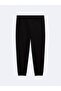 Regular Fit Elastic Leg Black Tracksuit - 4