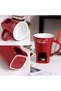 Mikacoz Chocolate Fondue Cup, White Ceramic Melting Cup with Fork - 4