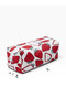 Strawberry Pattern Quilted Hair Straightener Bag Tongs Bag Heat Tools Organizer Zippered Travel Bag