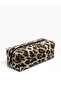 Leopard Print Quilted Hair Styling Bag Makeup Bag - 2