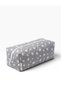 Gray Star-Patterned Quilted Hair Styling Organizer Bell - 3