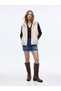 Regular Fit Flared V-Neck Brown Sweatshirt
