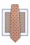 Tan Color Imported Fabric Minimal Patterned Premium Tie