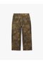 Comfortable Fit Pocketed Camouflage Patterned Super Baggy Jean Trousers - 2
