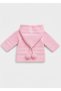Hooded Pompom Knitted Baby Cardigan Buttoned Patterned Knitwear Jacket Autumn Winter Baby Cardigan - 6