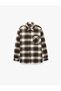 Regular Fit Classic Collar Long Sleeve Plaid Lumberjack Shirt with Pockets