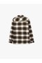 Regular Fit Classic Collar Long Sleeve Plaid Lumberjack Shirt with Pockets - 2