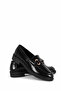 69-706 Black Women's Loafer Shoes 27Ksd9000004 - 3