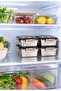 4 Pieces 1000 ml Stainless Steel Food Fruit Meat Refrigerator Nutrition Storage Container Mt320-4 - 5