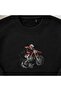Motocross Jumping Biker Embroidered Crew Neck Sweatshirt Unisex