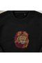 Wild Lion Head Art Embroidered Crew Neck Sweatshirt Unisex