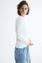 Long-sleeved ribbed top - 3