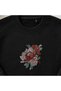 Vintage Peony Flower Embroidered Crew Neck Sweatshirt Unisex