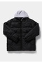 Regular Fit Hooded Zippered Lined Men's Black Coat Pu - 7