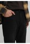 Straight Fit Men's Black Denim Jean Pants - 5