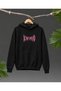 Be Not Afraid Anime Inspired Oversize Hoodie Pink Winged Graphic Print - 2