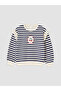Esvab • Modern & Distinctive Striped Thick Sweatshirt for Girls
