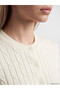 Esvab • Modern & Distinctive Hair Braid Embroidered Women's Knitwear Cardigan - 3