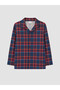 Esvab • Modern & Distinctive Checkered Embroidered Boys' Pajama Set - 2