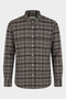 Men's Check Shirt - Brown & Cream - 3