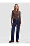 Esvab • Modern & Distinctive Zero Roba Collar Striped Women's Bodysuit - 2