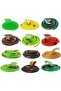 TOYANDONA 12 Pcs Rubber Snake Toy Simulation Grass Cobra Snake Fake Animal Figures Garden Joke Prank Prop for Party Decor - 5