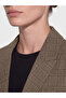 Alita City Farkıyla Lcw Everyday Brown Polyviscon Plaid Standard & Regular Women's Blazer Jacket - 3