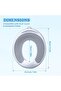 Potty Training Toilet Seat, Toddler Kids Toilet Trainer Ring Potty With Soft Seat Cushion, Splash Guard, Secure Anti-Slip Toddler Toilet Seat, Washable - White, 38x31x9cm - 6